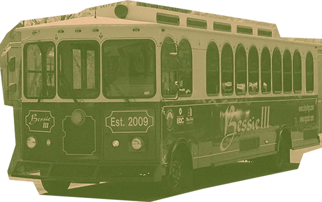 Taking a Ride on the Bessie III Trolley