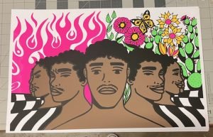 Screenprint by Savannah Muñoz.