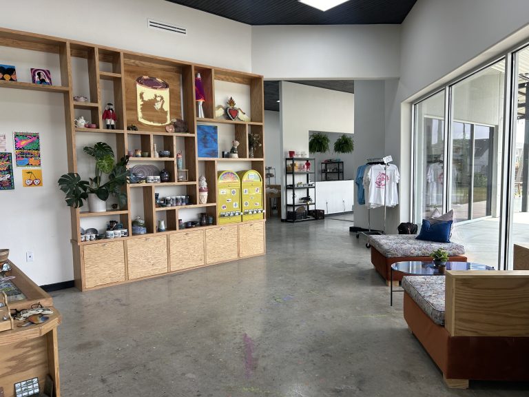 Annebrije Pottery Studio features works from local artists in their reception area. Photo Courtesy of Annelise.