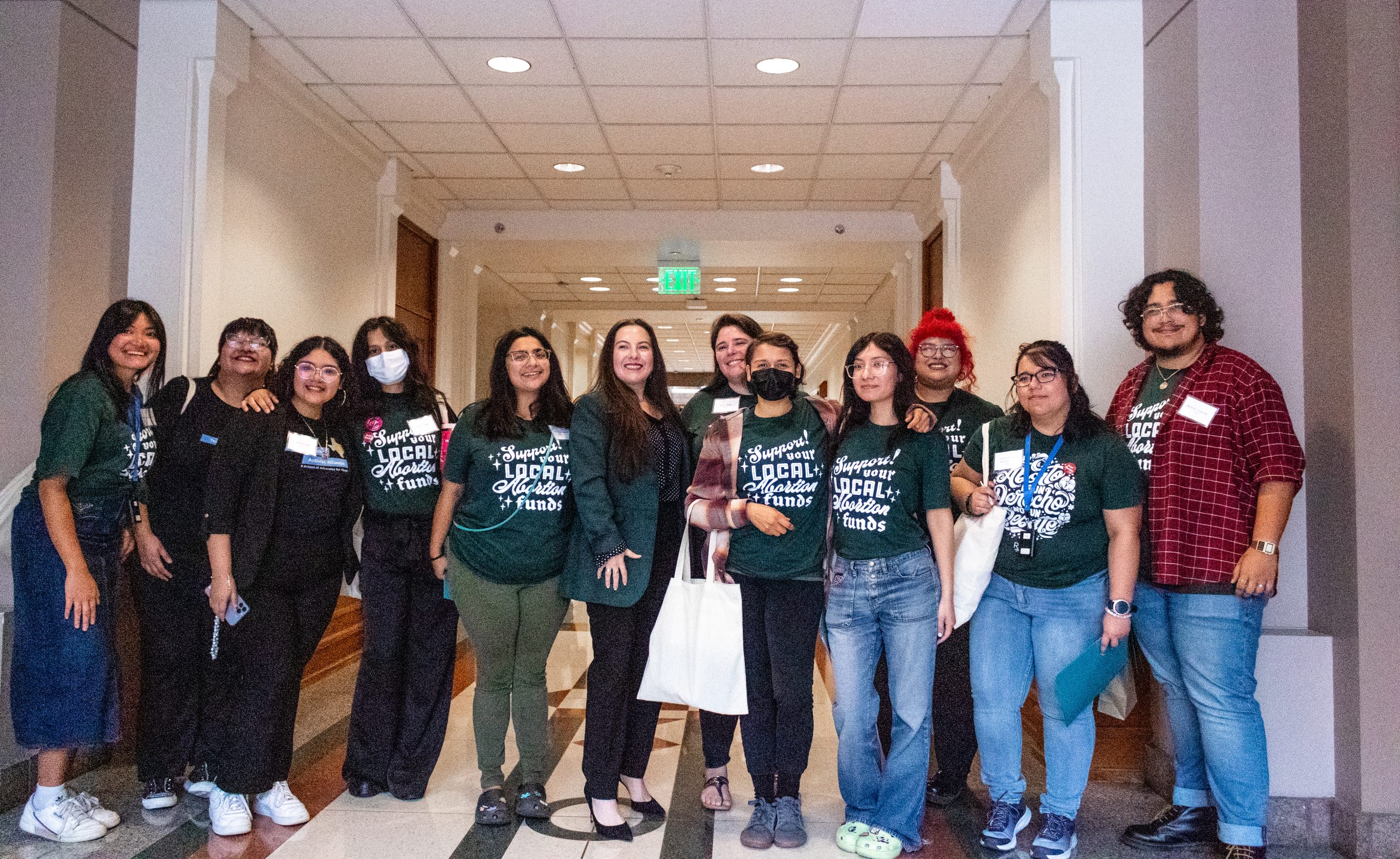 The RGV Advocacy Day group with Texas State Rep. Erin Gámez.