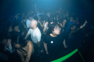 A crowd at the fundraver
