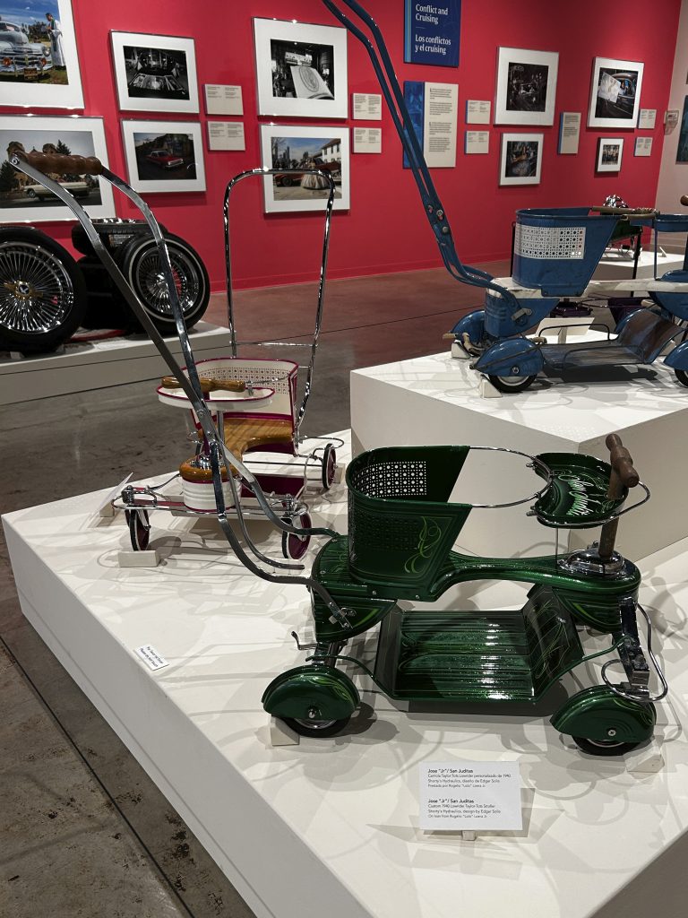 Rogelio Loera Jr., “Jose “Jr”/San Juditas,” Custom 1940 Lowrider Taylor-Tots Stroller, design by Edgar Solis. Image courtesy of Rogelio “Lolo” Loera Jr.