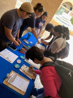 UTRGV Texas Rising tabling in the RIo Grande Valley, Texas