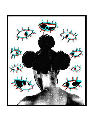 eternal gaze, with border